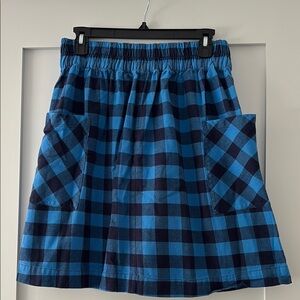 Blue Plaid Women's Skirt